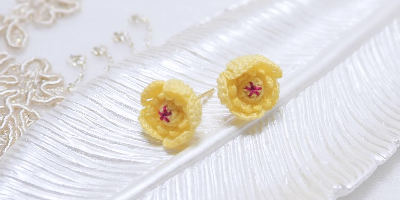 四季織室 Mini Seasons 台灣萍蓬草耳飾