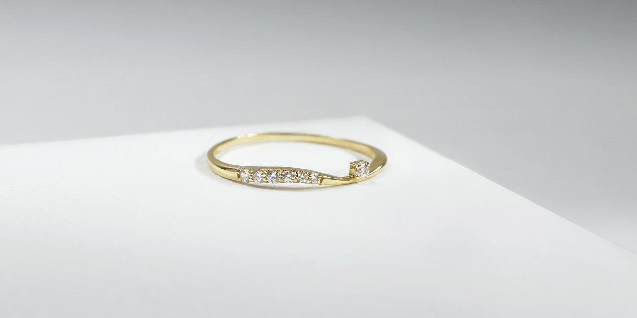 MIESTILO MIESTILO 14K 月河戒指