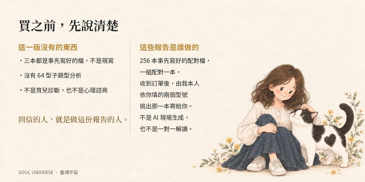 靈魂關係報告・親子 三合一｜紓壓手冊＋標準版＋PRO 版，三本一次寄