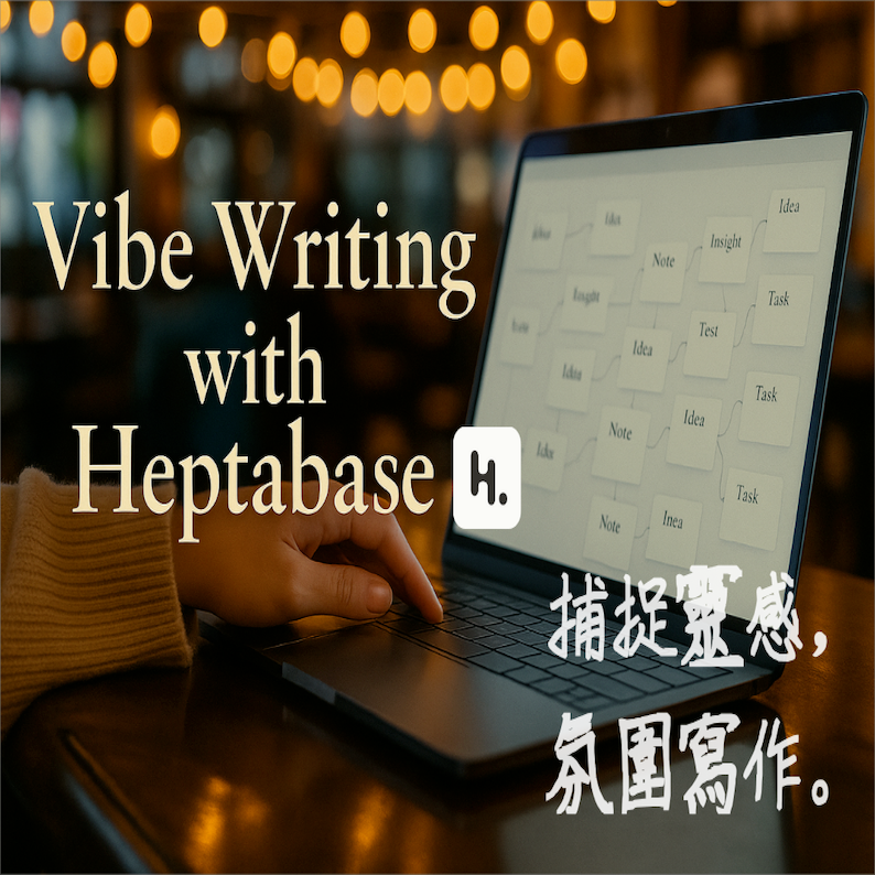 梁文宣 | 企業會議優化顧問 【Heptabase AI 寫作】打造你的 Vibe Writing (氛圍寫作)流程：3 步驟創作有靈魂的內容