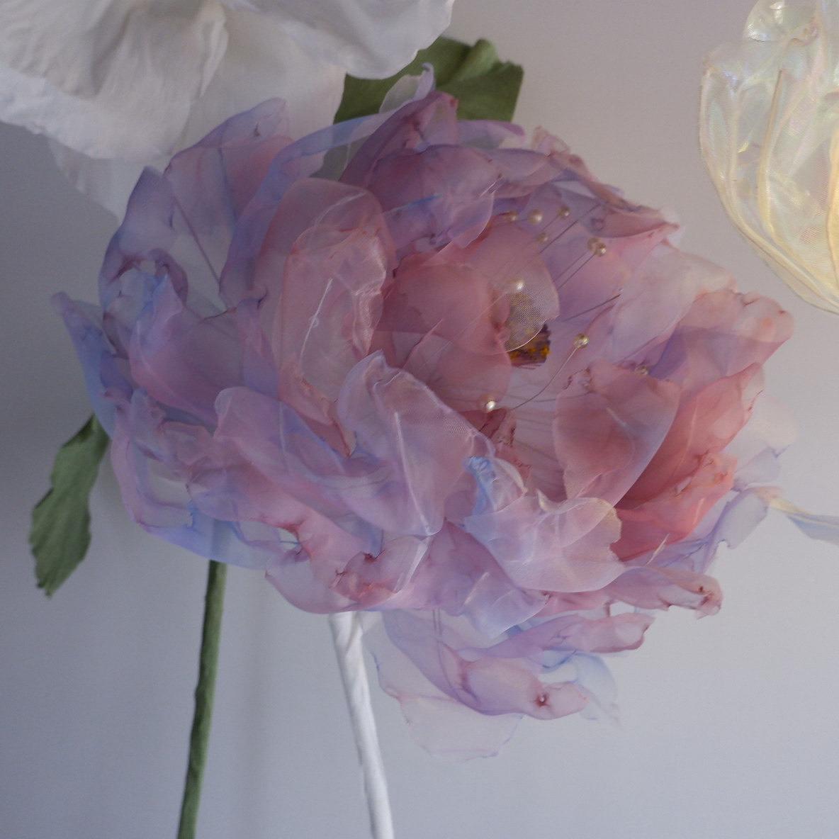 紗花、紙花租借、巨型紙花、商場布置、婚禮布置、新竹