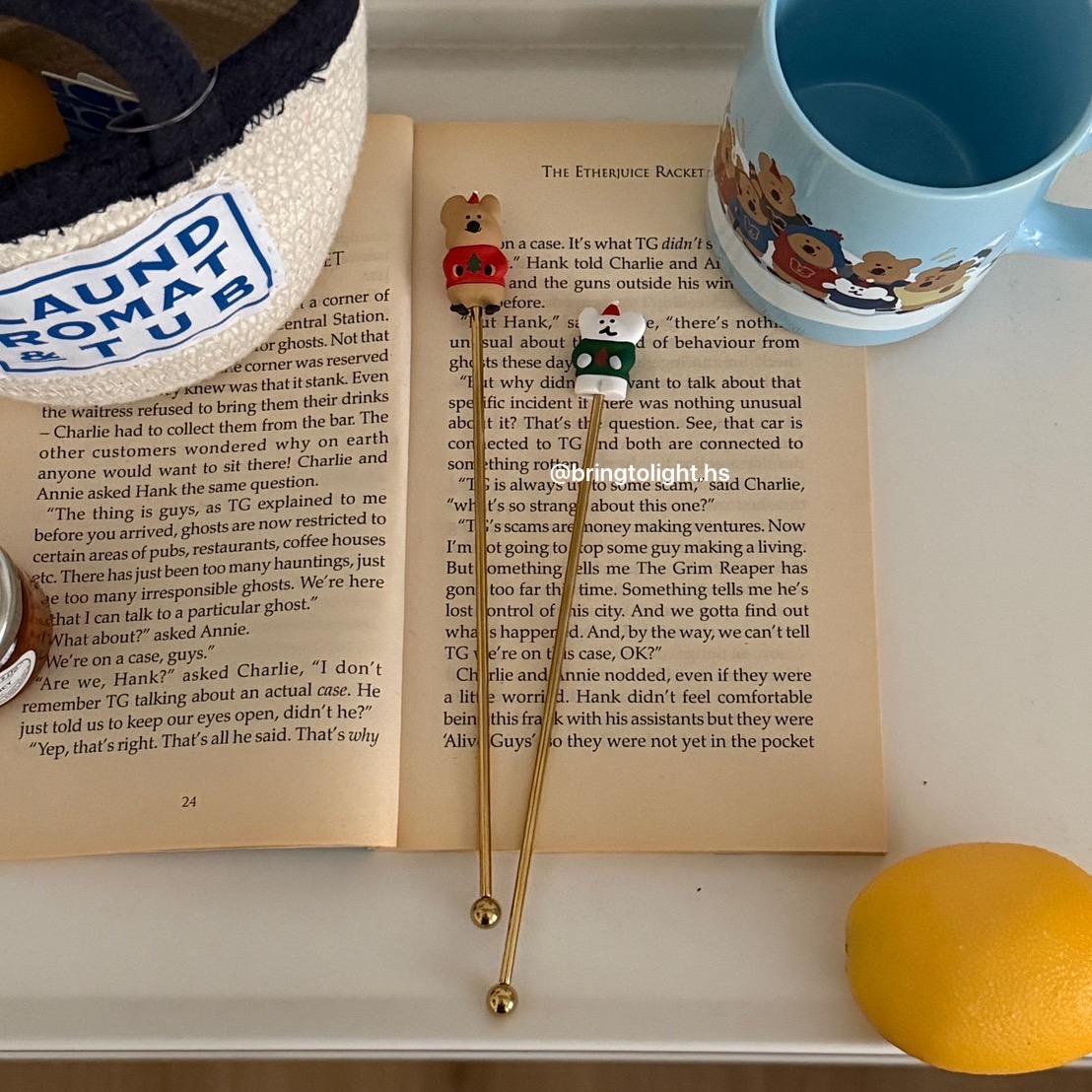 ⁺◟ 歡迎成為小Light打 ⁺◟♡² Marshville Holiday Muddler 攪拌棒