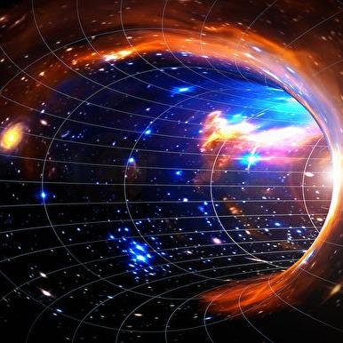 宇宙天體與另外空間概念圖。（ShutterStock）