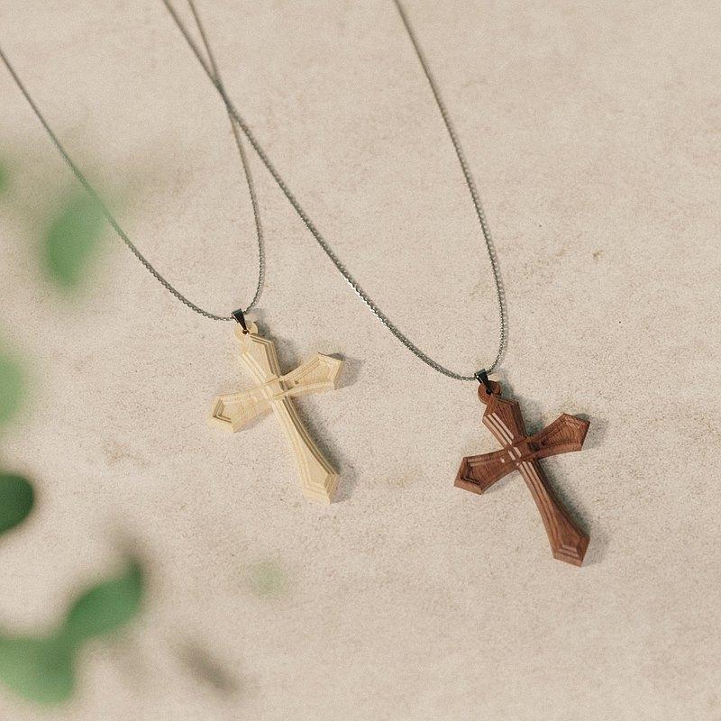 獨木設計 UniWoodesign 天國的階梯 - 實木製項鍊 / 十字架系列飾品