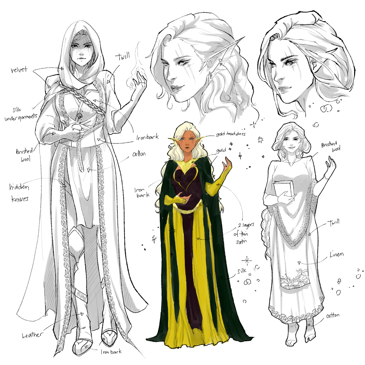 nica-nyan Character Design of Ashalle Lavellan