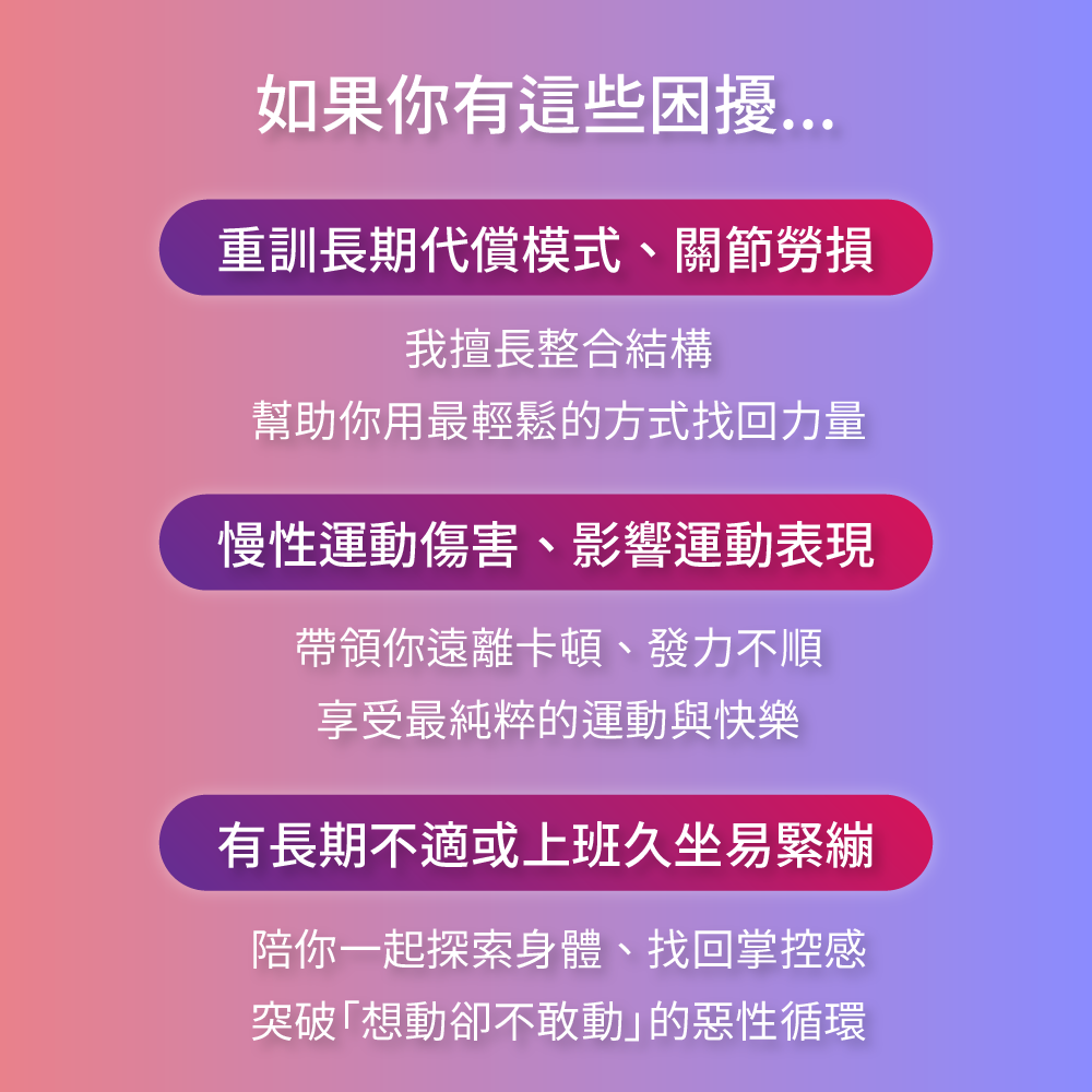 凝聚運動顧問｜結構與功能｜身體恢復中心