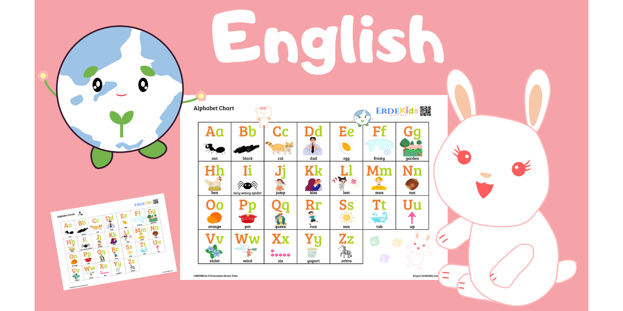 英文字母表 Alphabet Chart ERDEKids
