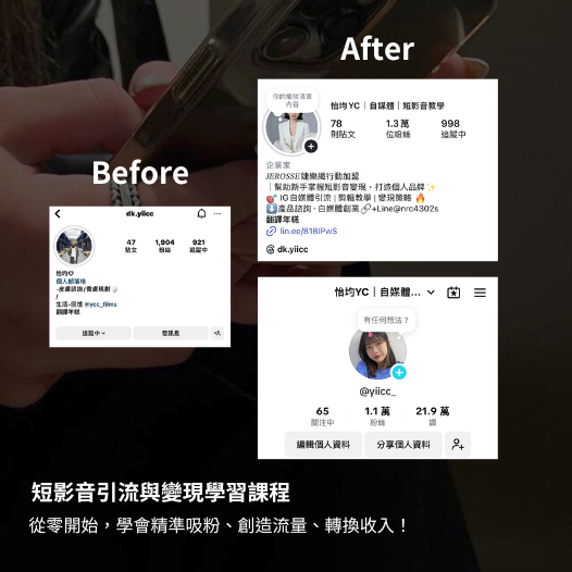 怡均 YC | 短影音自媒體變現