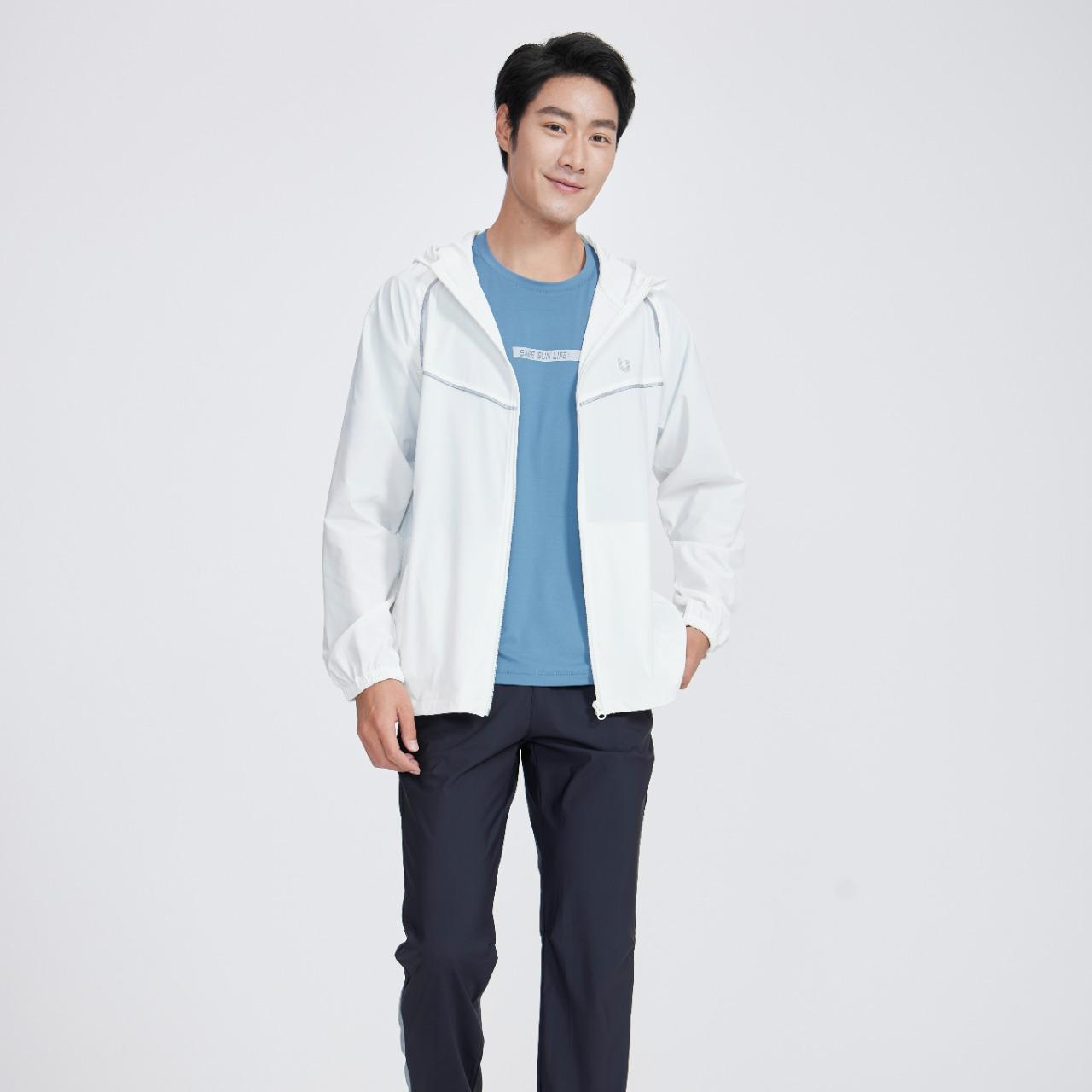UV100 台灣防曬品牌 國際認證 有型防曬男款外套