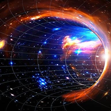 宇宙天體與另外空間概念圖。（ShutterStock）