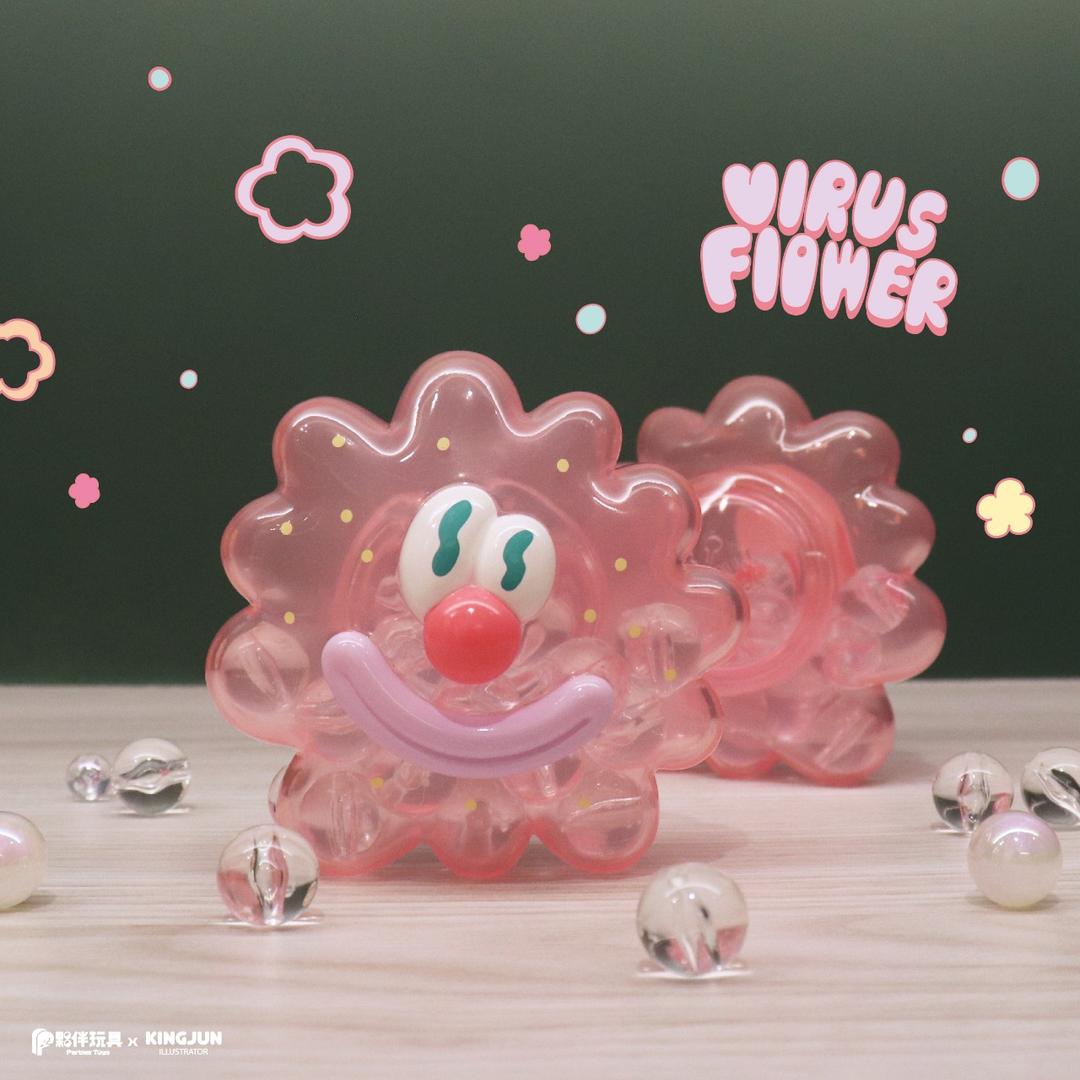 夥伴玩具-Partnertoys 【現貨】展覽限定品「櫻花粉粉病毒花」軟膠玩具