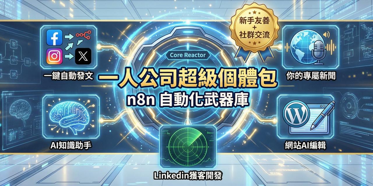Darks n8n模版 一人公司超級個體包