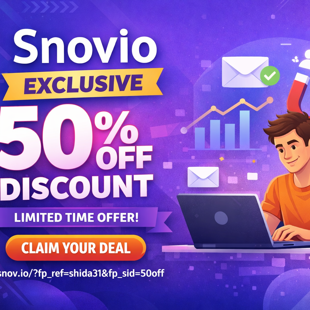 Snovio Promo Code Get Exclusive 50% Off | On All Plans 2026 Discount Code