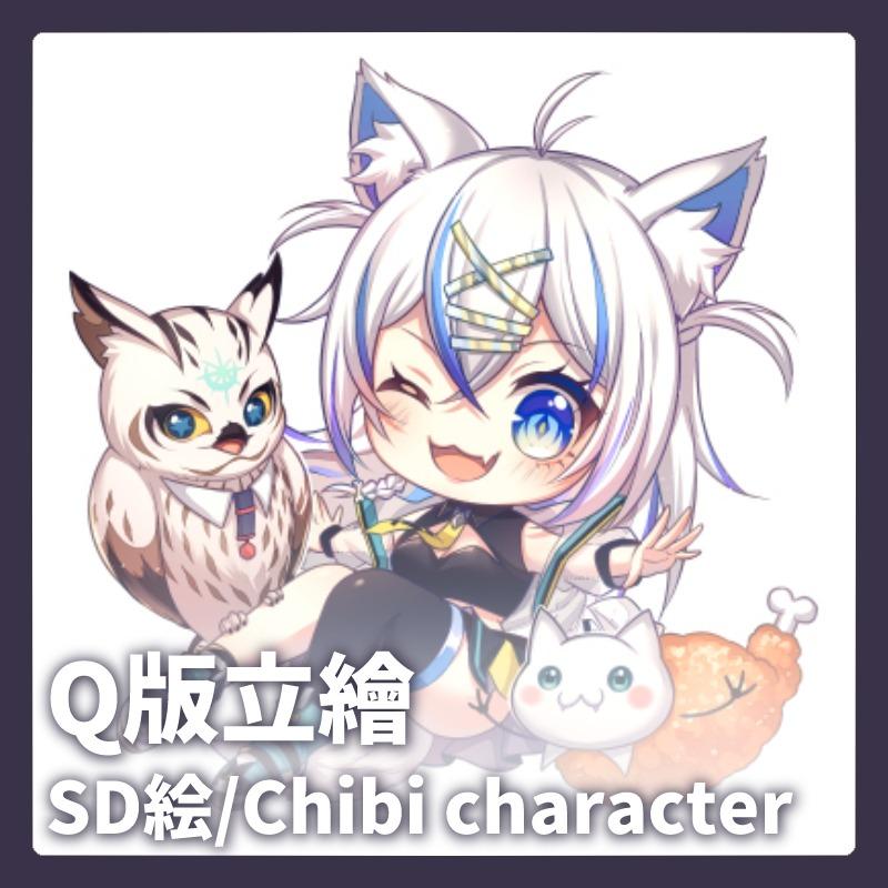 泡啾PauJiou Q版角色、Q版立繪、日系插畫、插畫委託、私人委託、夢圖委託、泡啾PauJiou