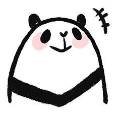 吳聊之人喀琿 LINE貼圖 厭世 黑白 面癱