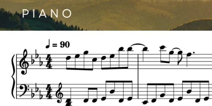五線譜 鋼琴譜 鋼琴版 鋼琴曲 改編