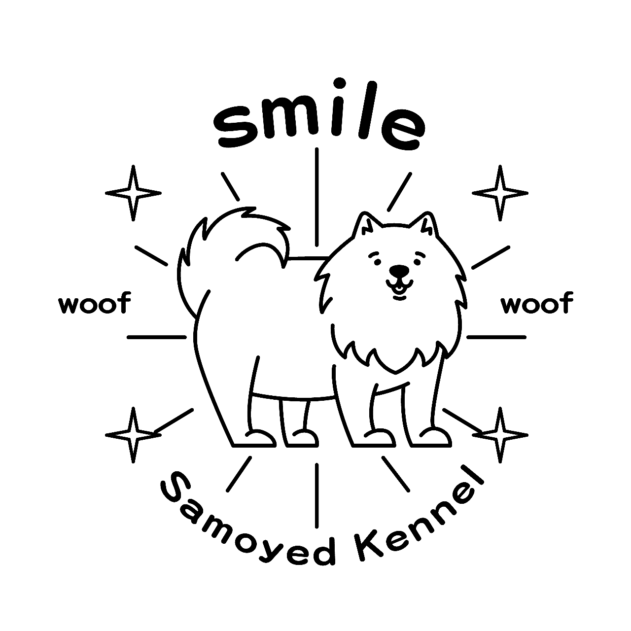 白色微笑犬舍
