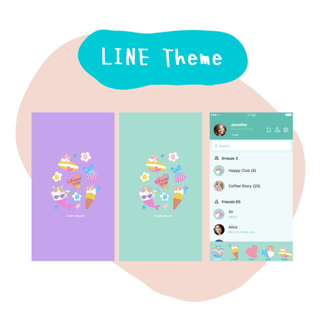 ᙅᕼᗩᖇᒪOTTOᑭIᗩ 絢空間 Line主題