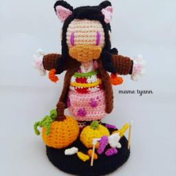 150-1 鉤織繪畫工房 毛線娃娃 鬼滅 禰豆子 萬聖節 Q版