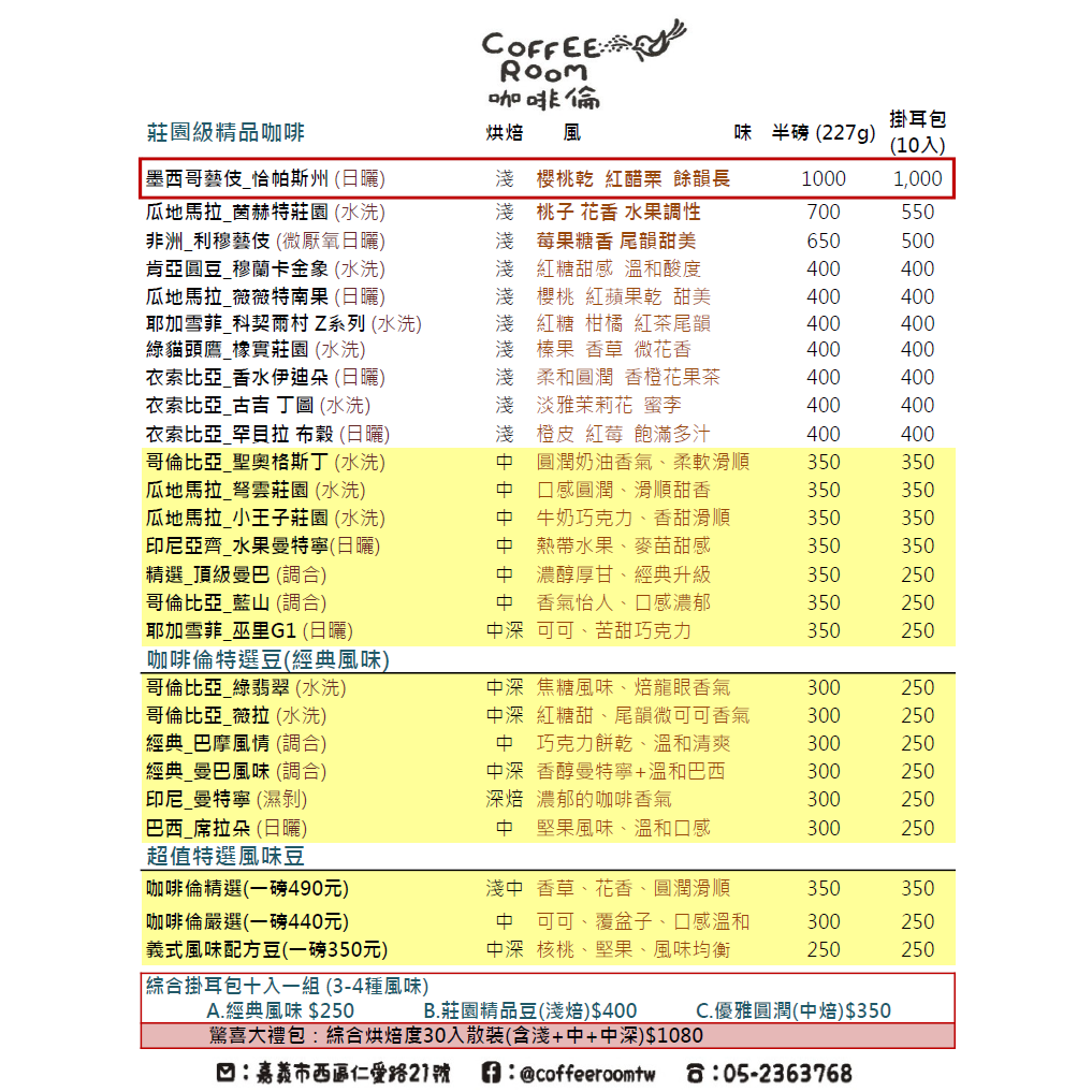最新豆單資訊