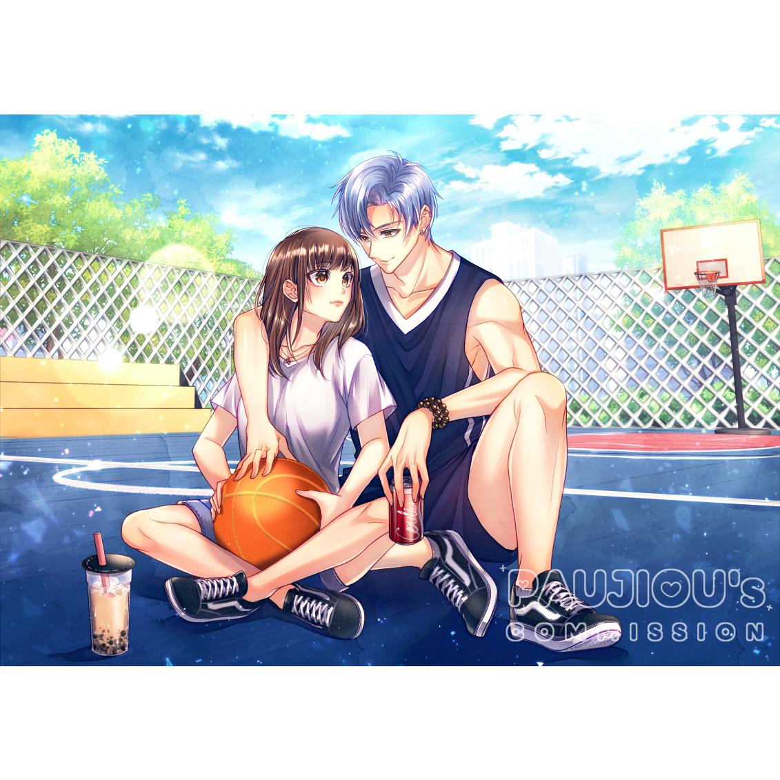 日系插畫、插畫委託、私人委託、夢圖委託、泡啾PauJiou