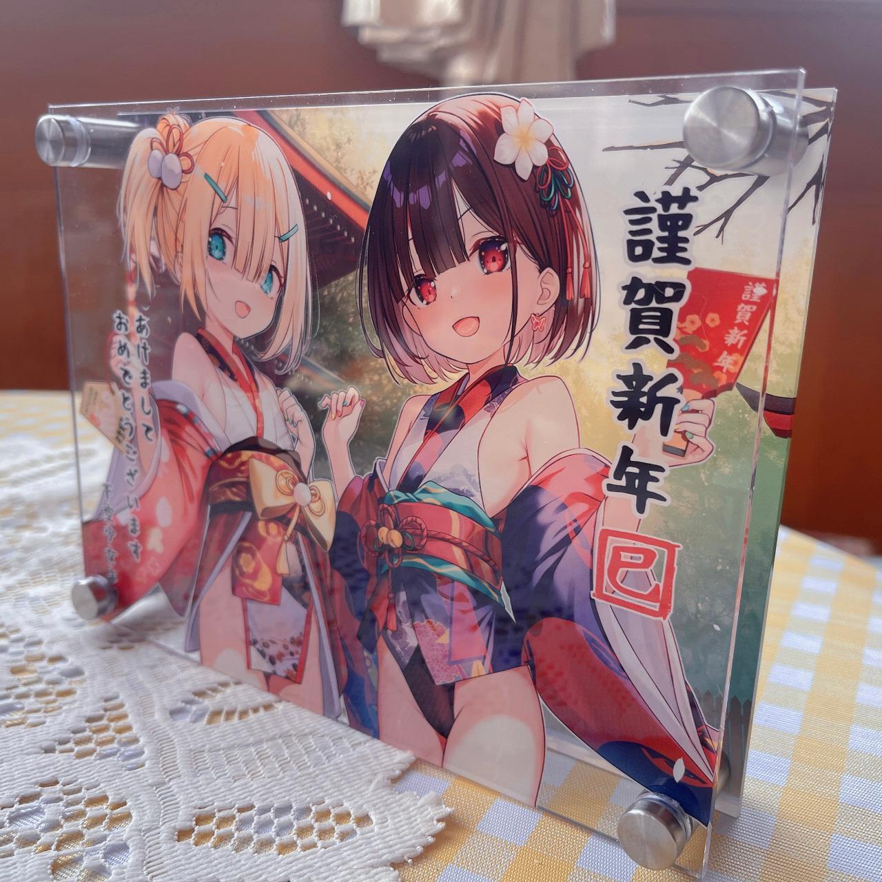 Wish印務整合 壓克力銅柱複製畫