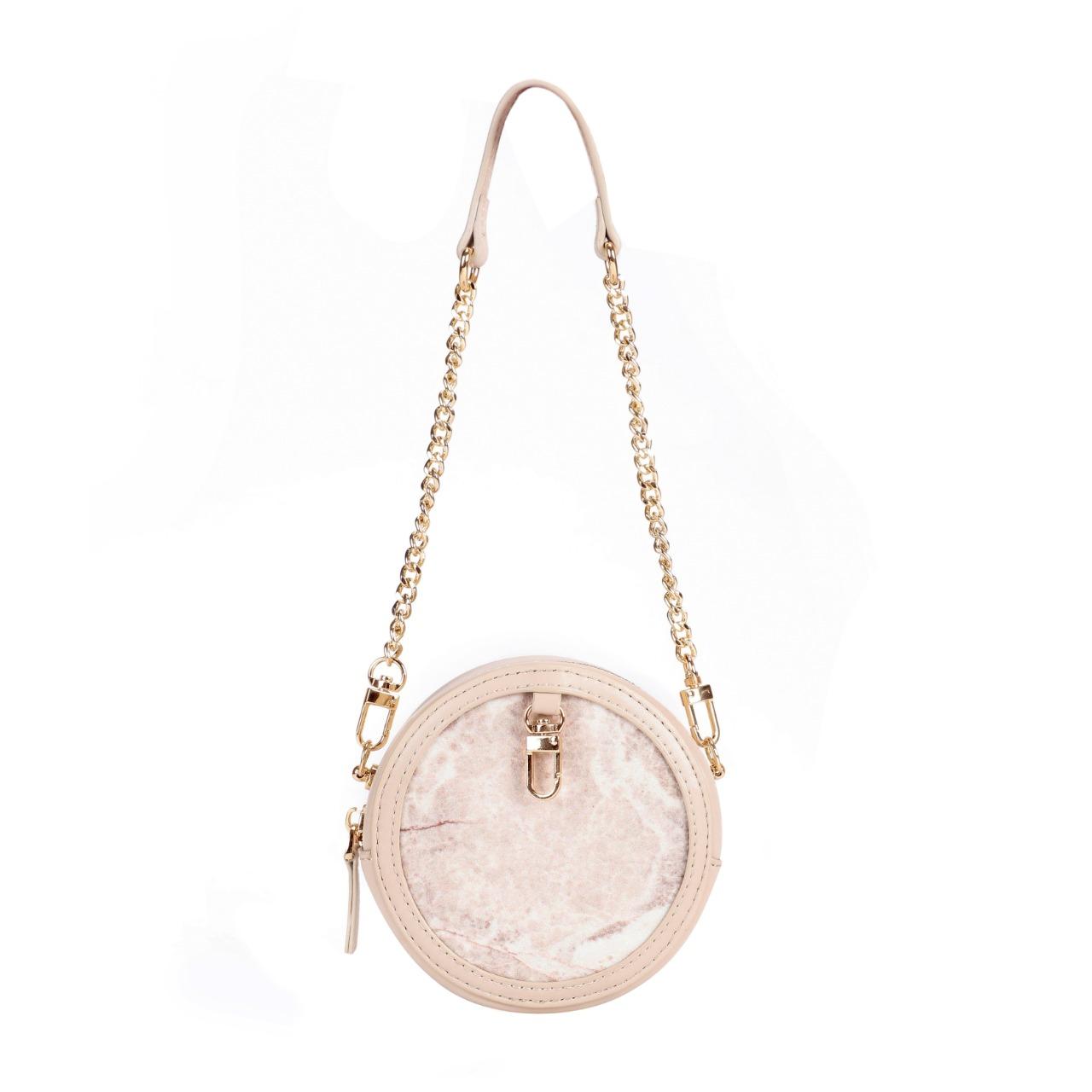 Earlyink 小圓包-金鋒白