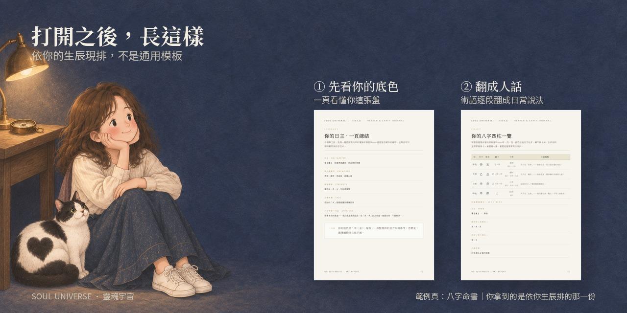 Soul Report 命盤入門版｜八字／紫微／人類圖／占星四選一，翻成你看得懂的話