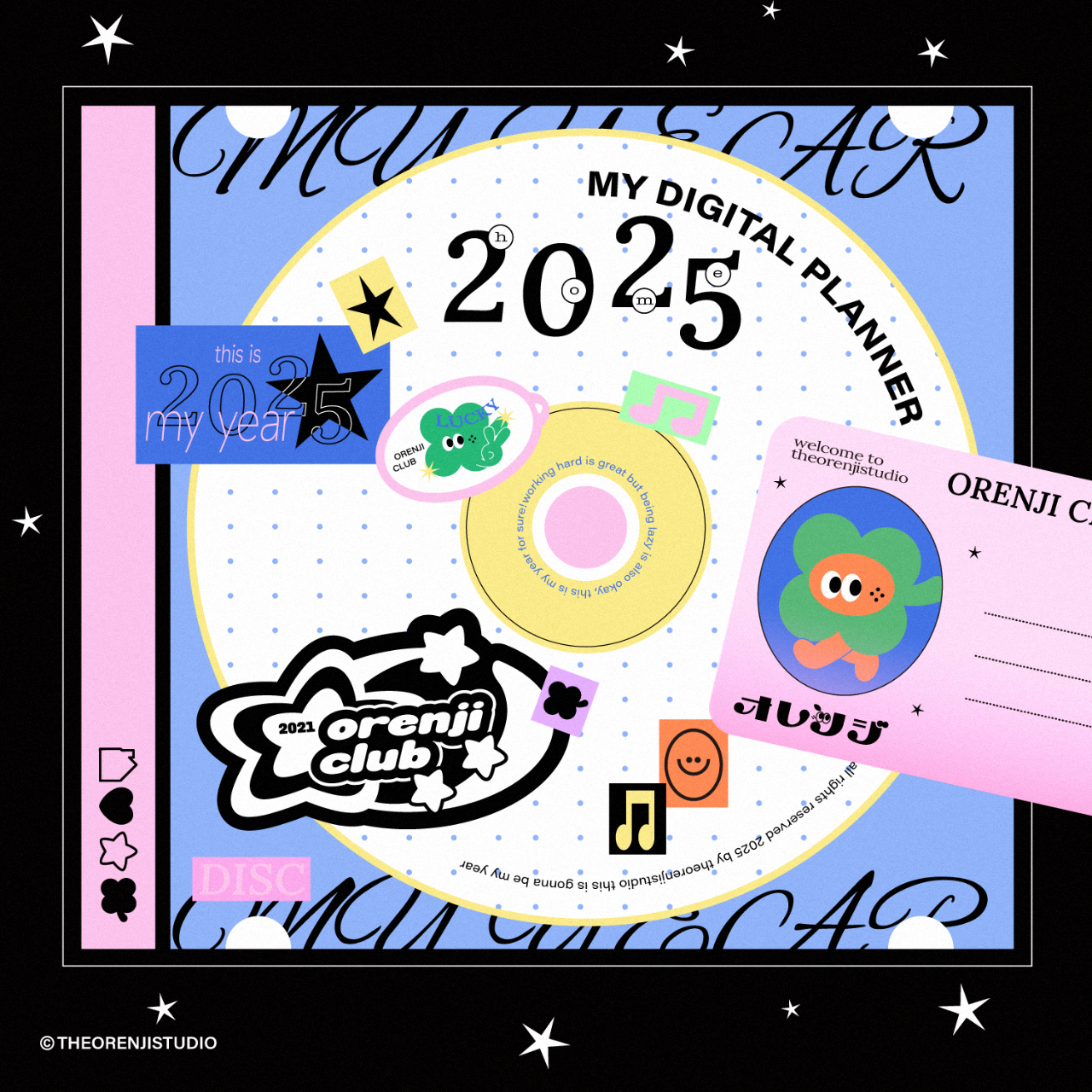 橙 オレンジ 2025 Digital Planner is now on sale.ᐟ