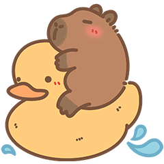 卡皮巴啦Capybara｜插畫 卡皮巴啦x私生活 – LINE貼圖 | LINE STORE