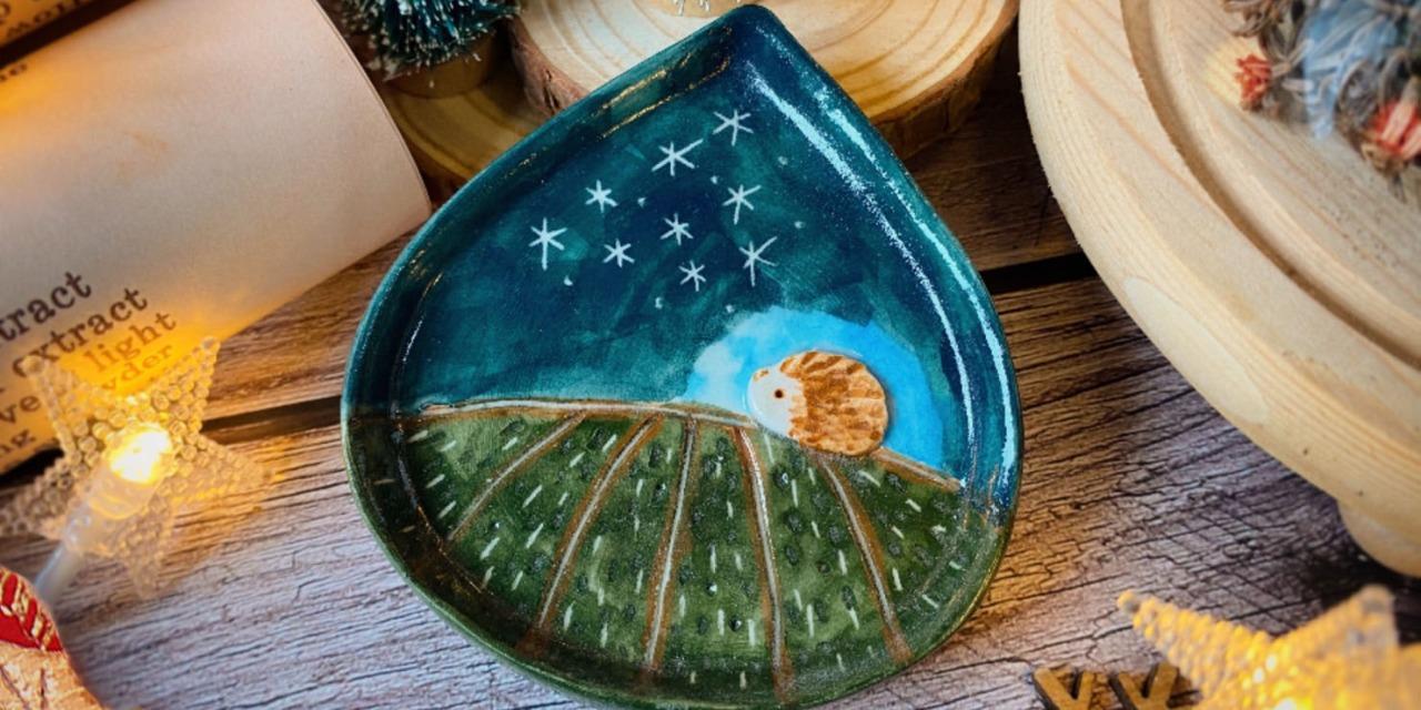 王榕手作陶 手捏盤