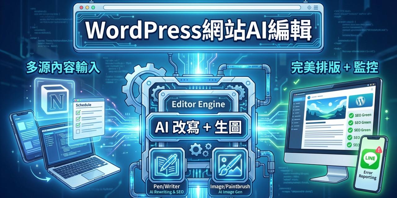 n8n模版 - WordPress網站AI編輯 ，用n8n自動化管理自己的網站發文