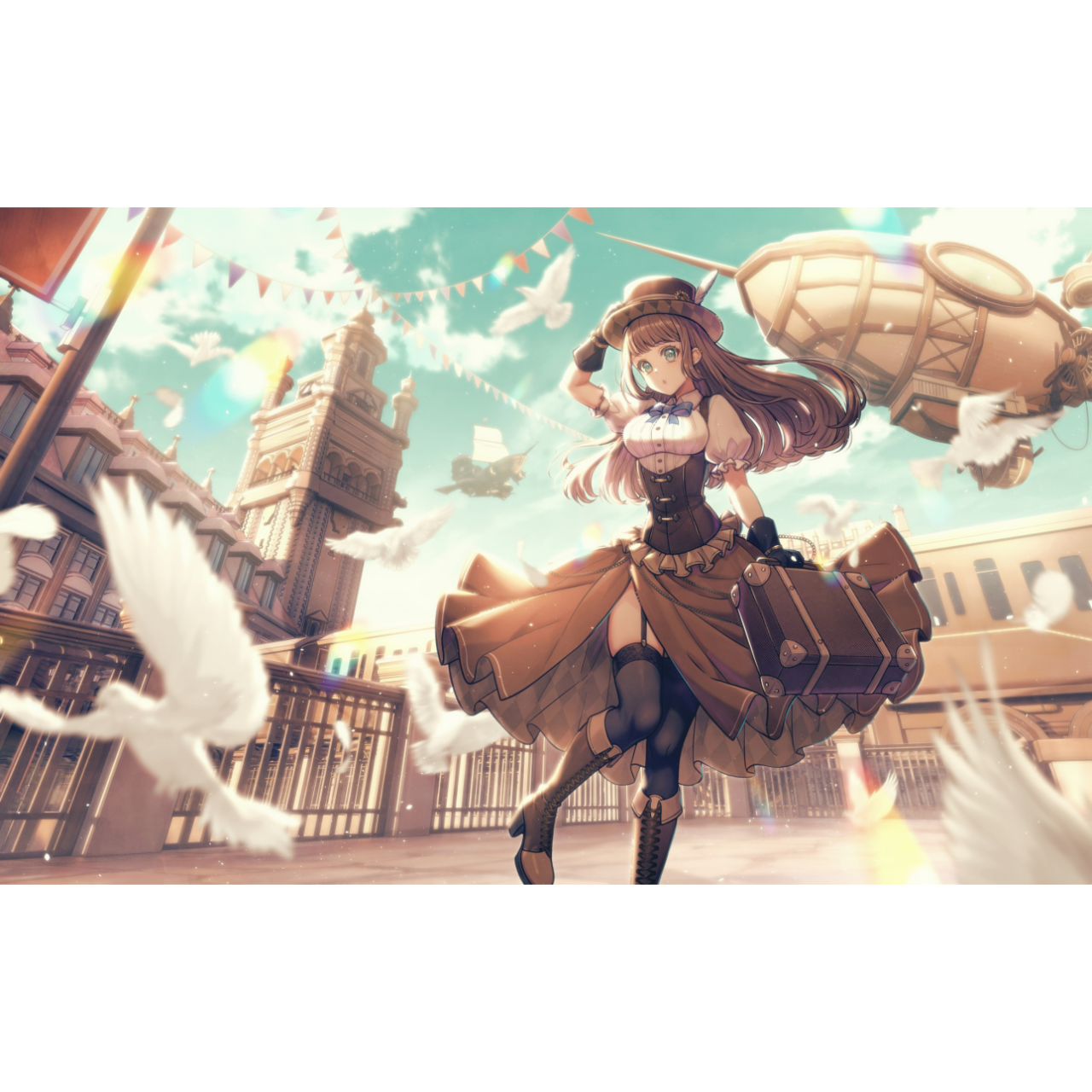 日系插畫、蒸氣龐克、精緻插畫、插畫委託、泡啾PauJiou