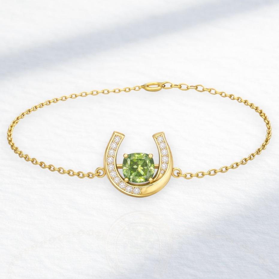 CONVERGE HALATION  尋光 #珠寶#K金#鑽石#K金#手鍊#綠鑽#馬蹄#培育鑽石