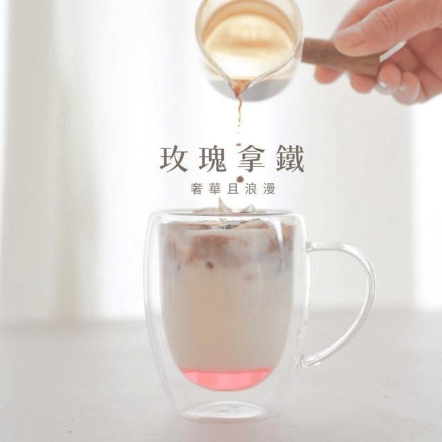 想馜咖馡 玫瑰拿鐵 淡雅花香，優雅清新 ->女孩最愛款