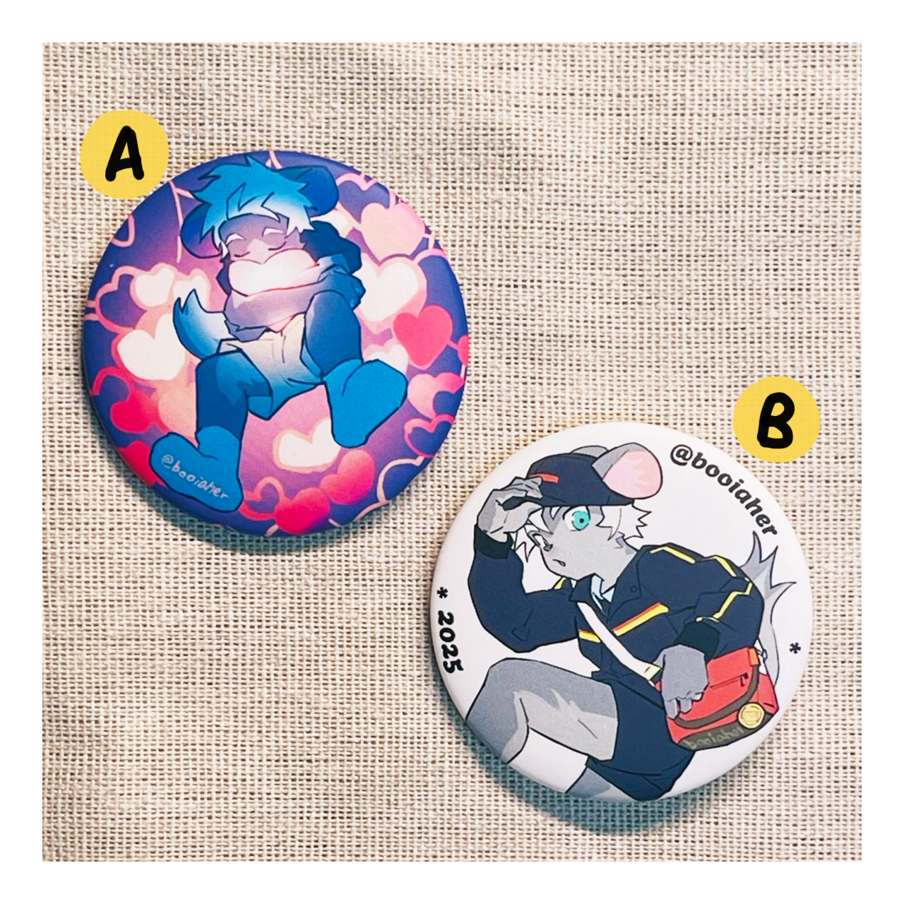 booiaher 戊夜輝 (五更) バッジ /徽章 /badges