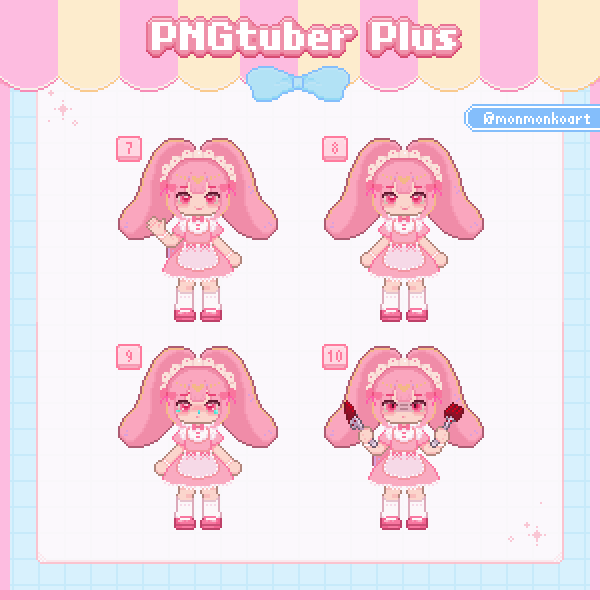 PNGtuber Plus｜Maid Bunny