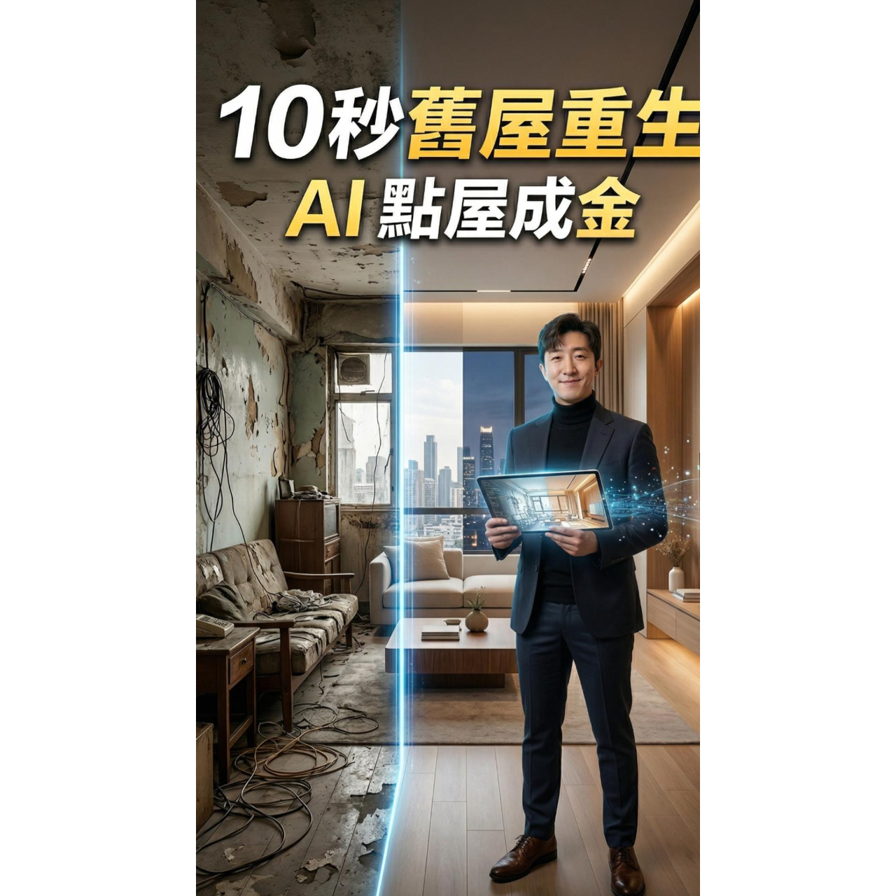 🚀 設計師必學！AI 10秒做爆款影片，免費教你 AI點屋成金，10秒舊屋重生，金冠獎教學組冠軍，室內設計AI改造，尼克AI行動特助