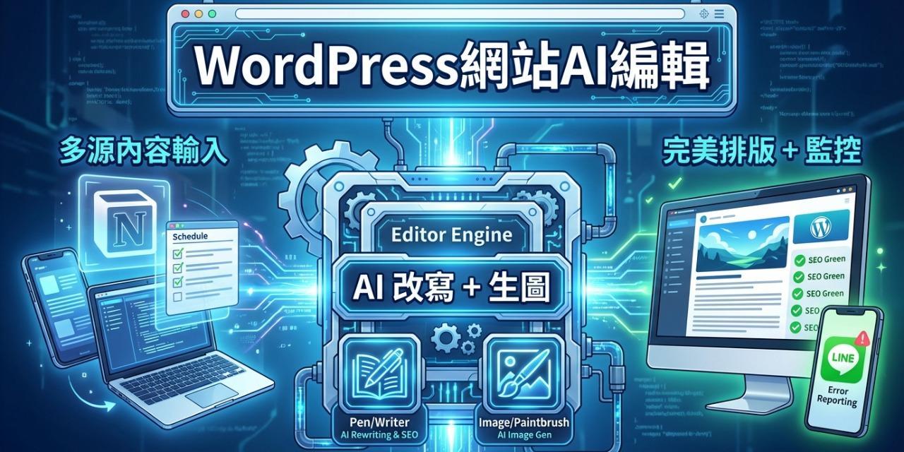 n8n模版 - WordPress網站AI編輯 ，用n8n自動化管理自己的網站發文