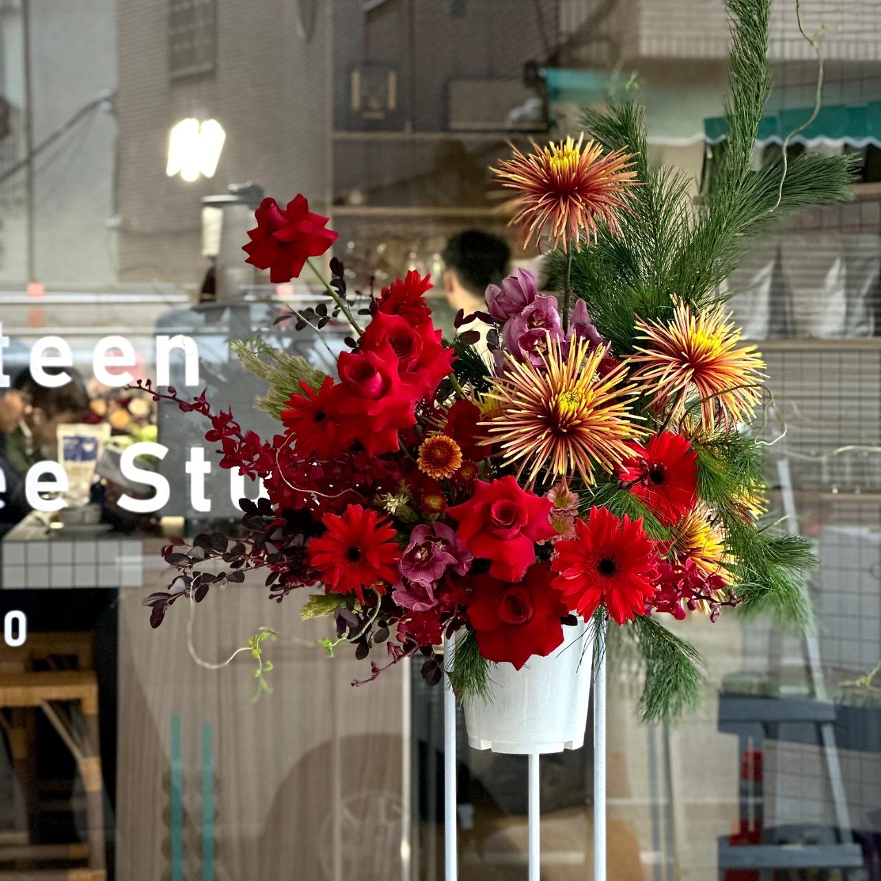 彰化高架花籃系列｜用花藝定義空間氣場