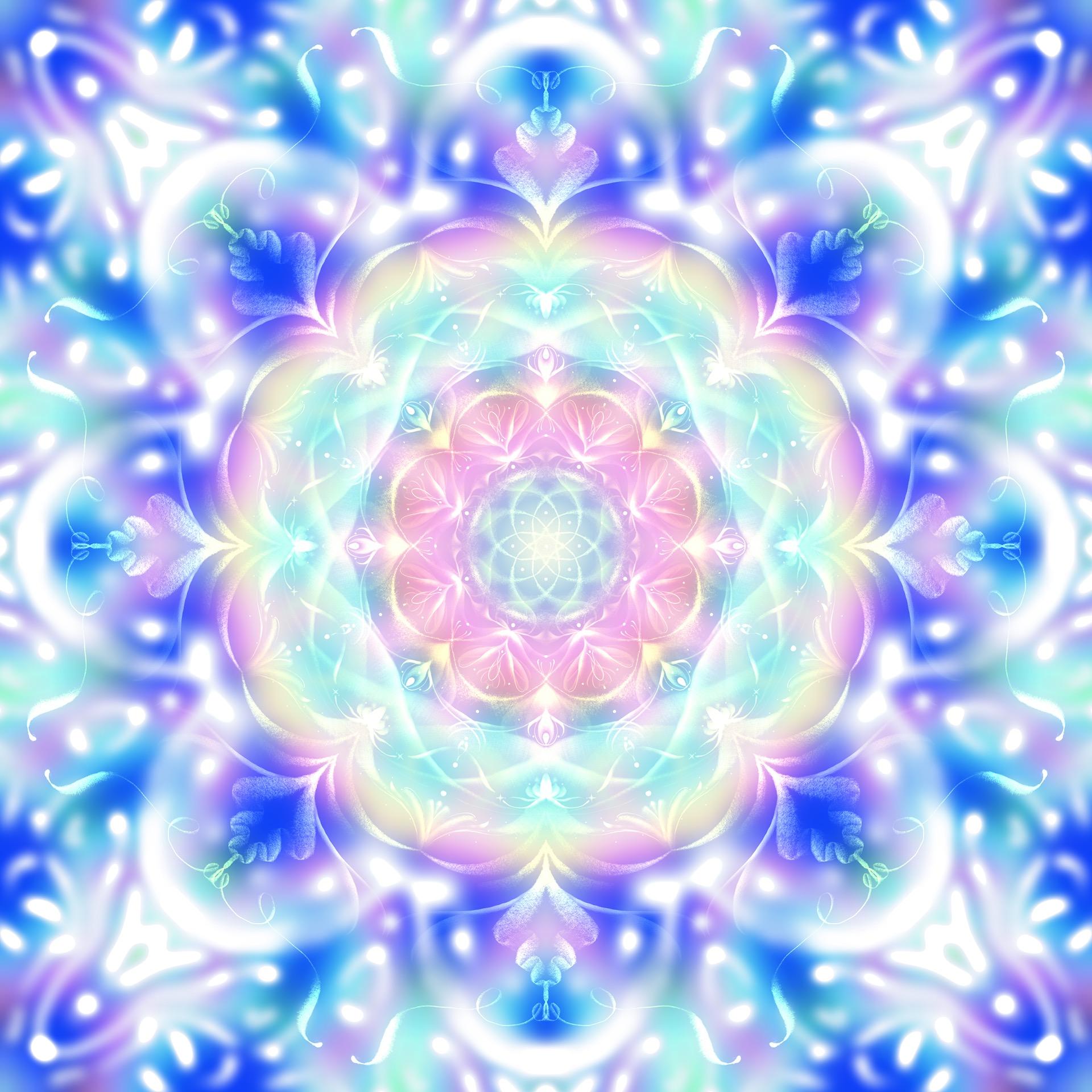 每月曼陀羅能量桌布