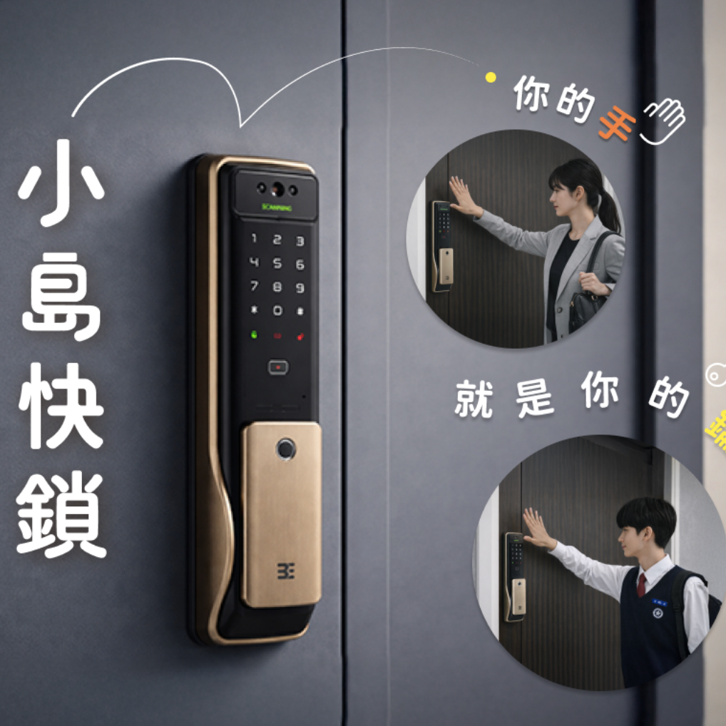 團購：韓國製造 小島電子鎖
