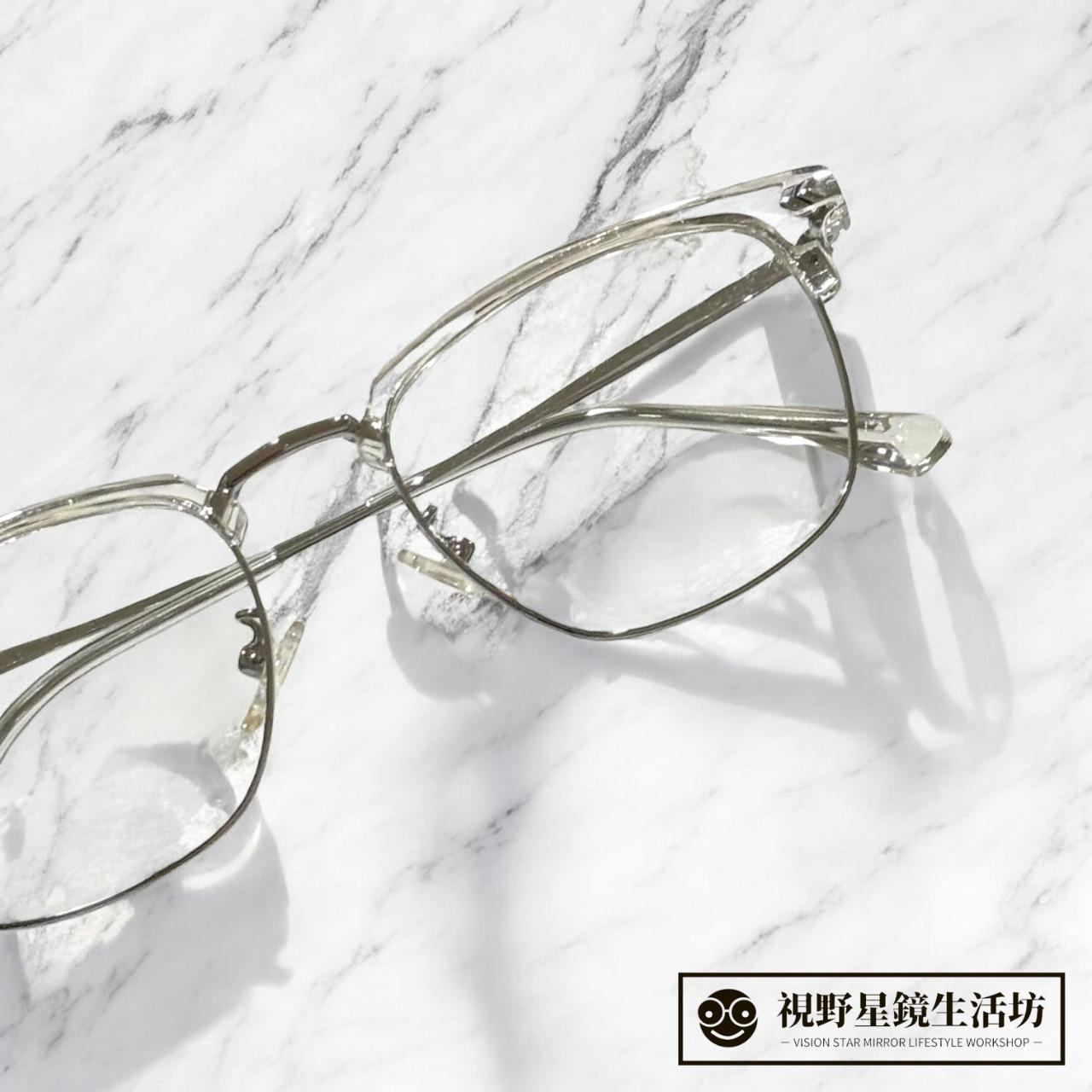 視野星鏡生活坊 視野星鏡生活坊 經典流行眉架光學眼鏡(黑槍色) 經典流行眉架光學眼鏡(透明色)