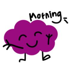 花花說 purple cloud emoji