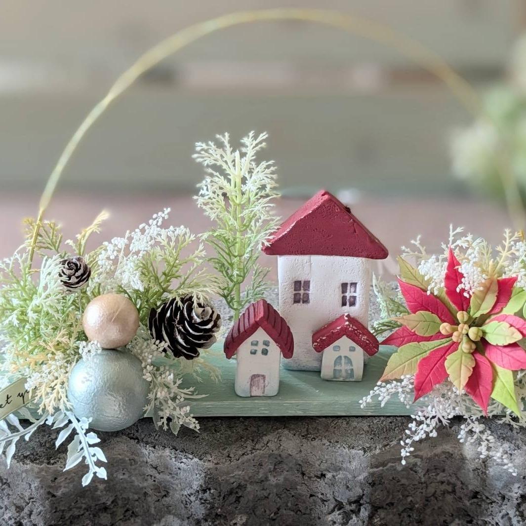 灰熊綠展 - 森林學堂介紹 Sarah's花園 / 耶誕林-黏土花藝掛飾