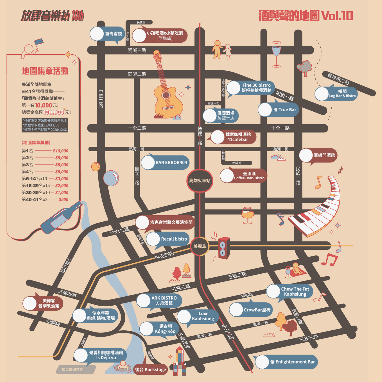 10th放肆音樂劫｜酒與聲的地圖Kaohsiung SoundMap Vol.10