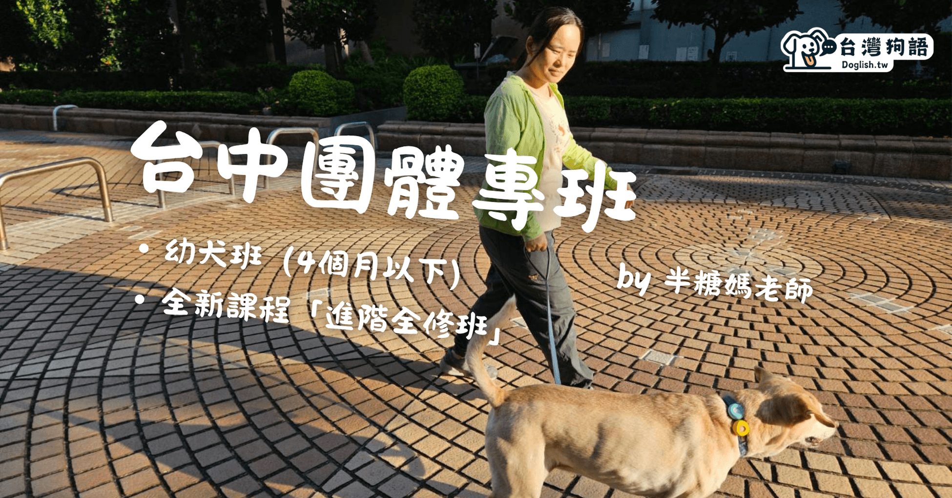 台灣狗語 Doglish.tw 台中團體班，四五月開課！