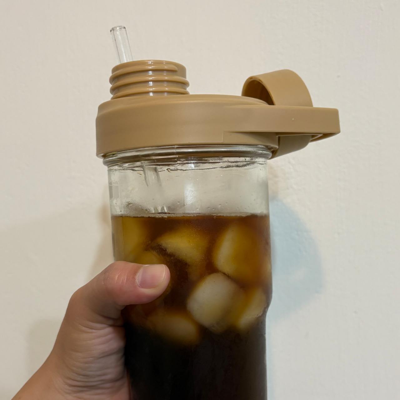 玻璃吸管水杯組