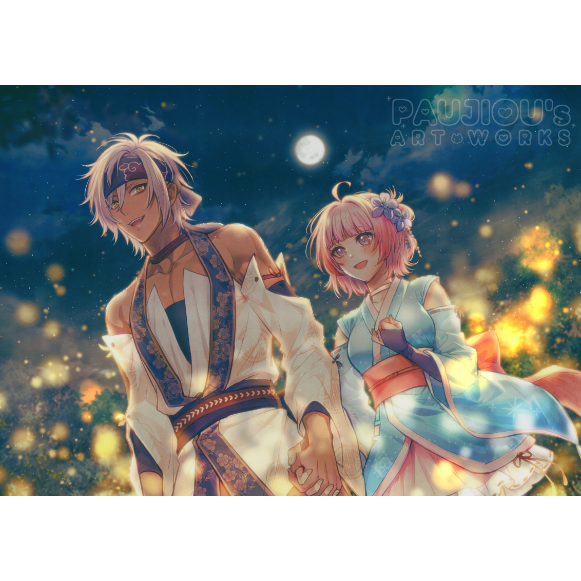 日系插畫、插畫委託、和風、私人委託、夢圖委託、泡啾PauJiou