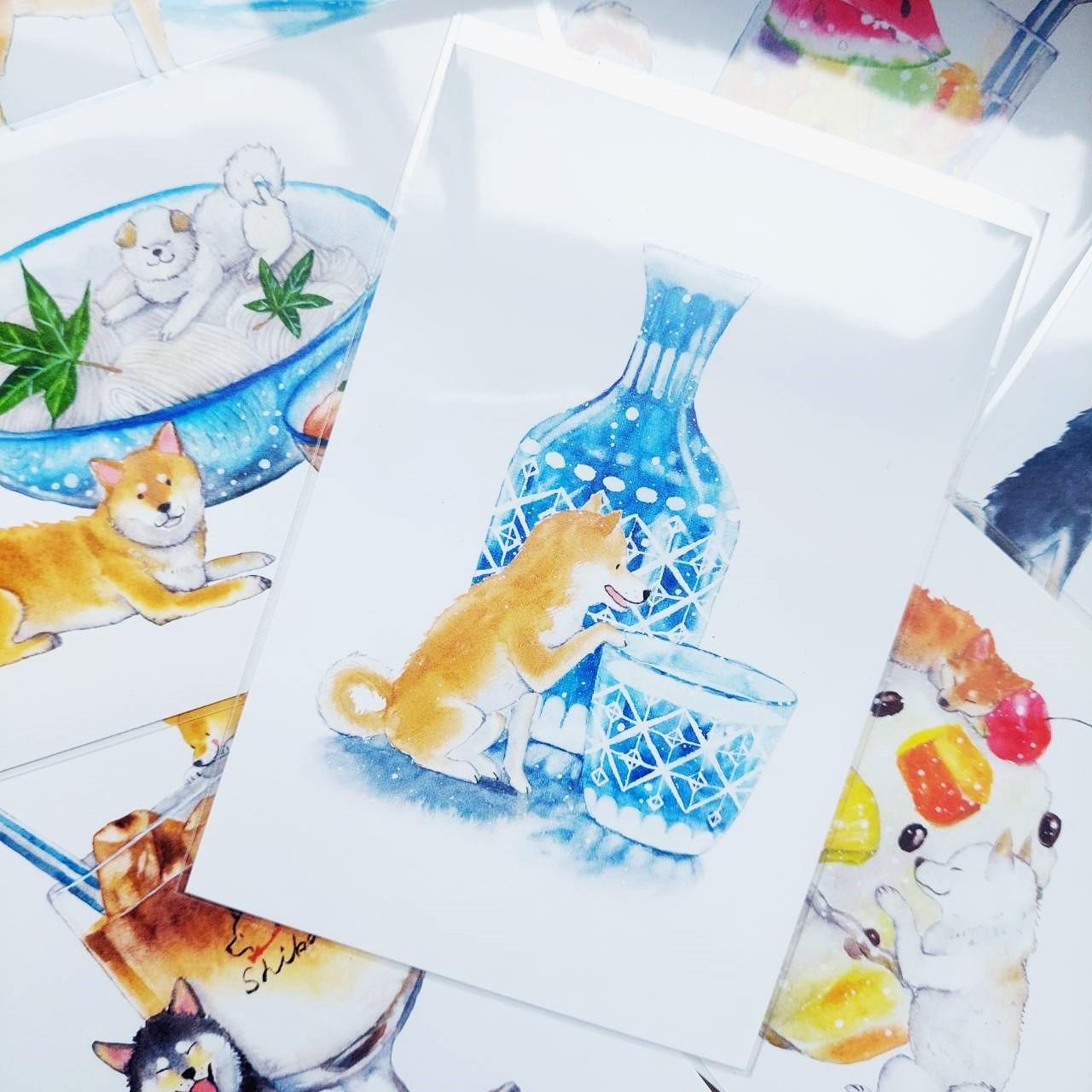 城南舊肆 村田夏佳｜柴犬明信片